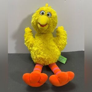 Sesame Street Big Bird Plush Vintage 2002 Gund 13.5" Yellow Stuffed Animal Toy